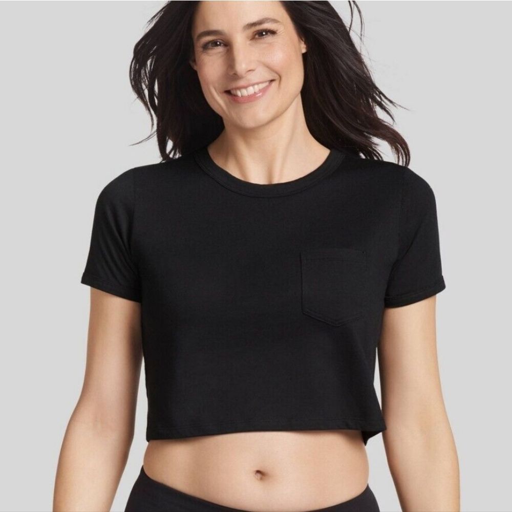 Jockey Generation‎ Retro Vibes Crop Top- Black